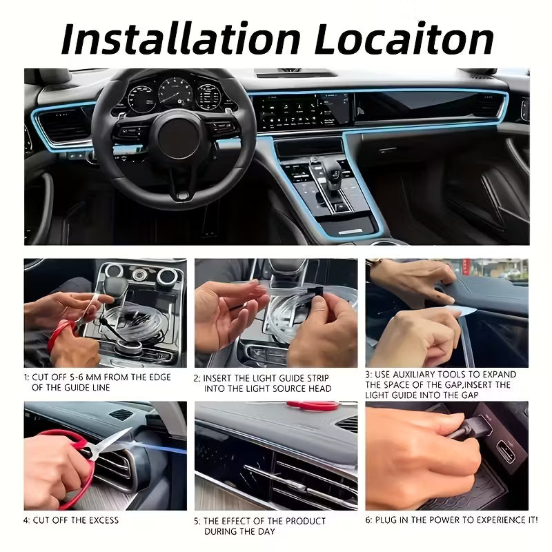 أضواء سيارة ذكية مع تحكم كامل بالتطبيق: لمسة فخامة عصرية لسيارتك