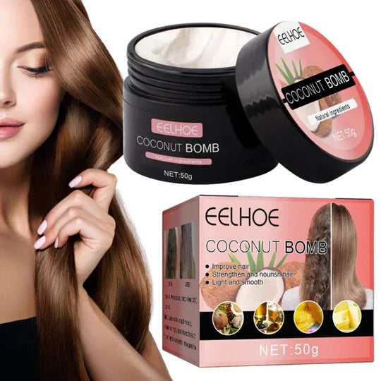 قناع جوز الهند المغذي للشعر