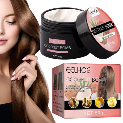 قناع جوز الهند المغذي للشعر