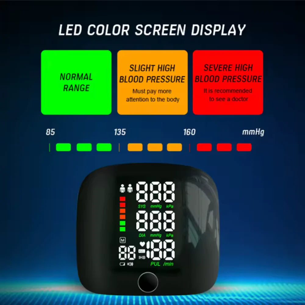 جهاز قياس ضغط الدم الذكي من المعصم