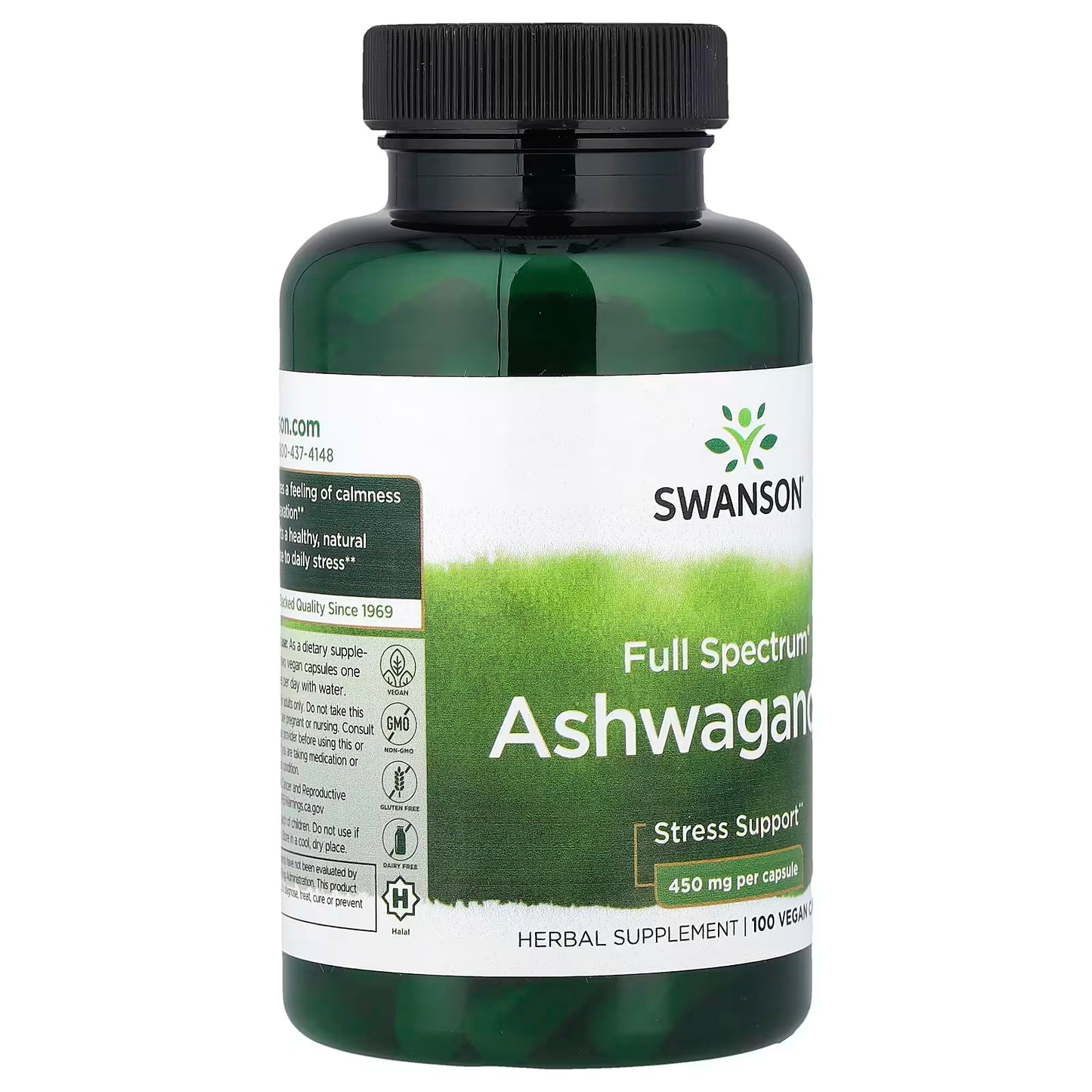 سوانسون‏, العبعب المنوم Full Spectrum®‎، ‏100 كبسولة نباتية صرف